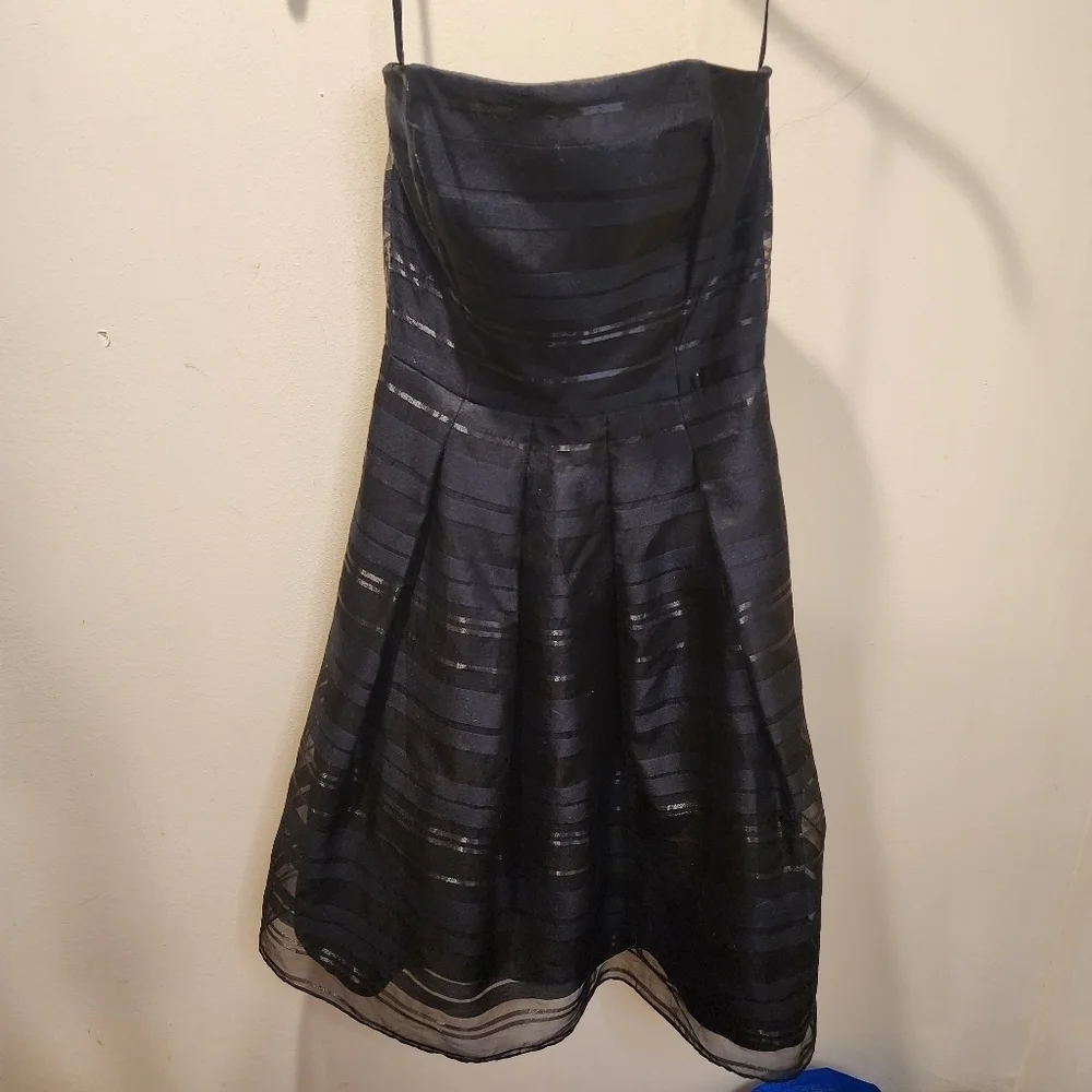 White house black market strapless fit and flare formal dress size 2